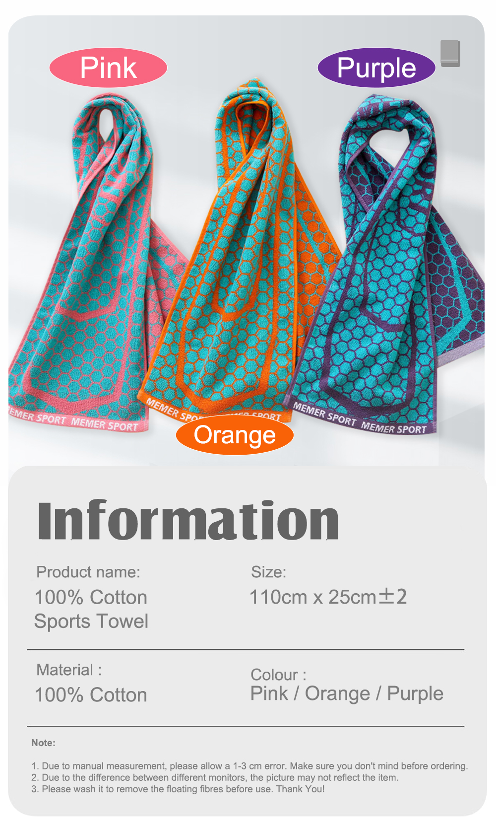 100_ Cotton Sports Towel-8